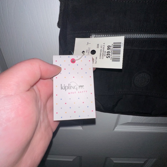 Kipling Black Crossbody Bag - New with Tags - Picture 3 of 6
